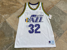Load image into Gallery viewer, Vintage Utah Jazz Karl Malone Champion Basketball Jersey, Size 44, Large