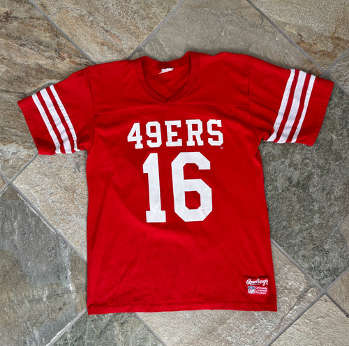 Vintage San Francisco 49ers Joe Montana Rawlings Football Jersey, Size Large