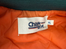 Load image into Gallery viewer, Vintage Miami Dolphins Chalk Line Satin Football Jacket, Size XL
