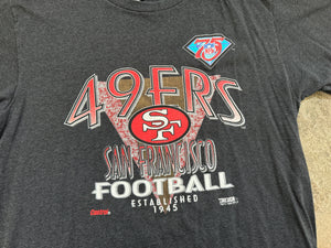 Vintage San Francisco 49ers Trench Football TShirt, Size XL