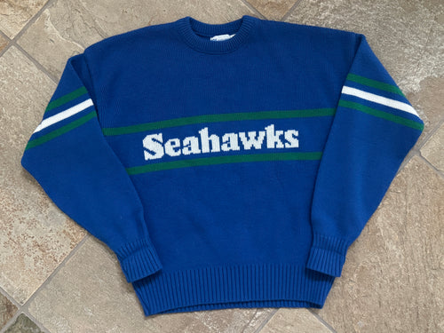 Vintage Seattle Seahawks Cliff Engle Sweater Football Sweatshirt, Size Large