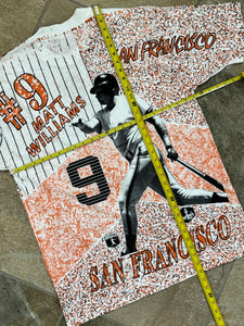 Vintage San Francisco Giants Matt Williams Baseball TShirt, Size XL