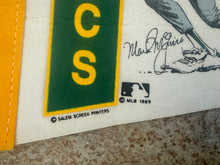 Load image into Gallery viewer, Vintage Oakland Athletics Mark McGwire Salem Baseball Pennant