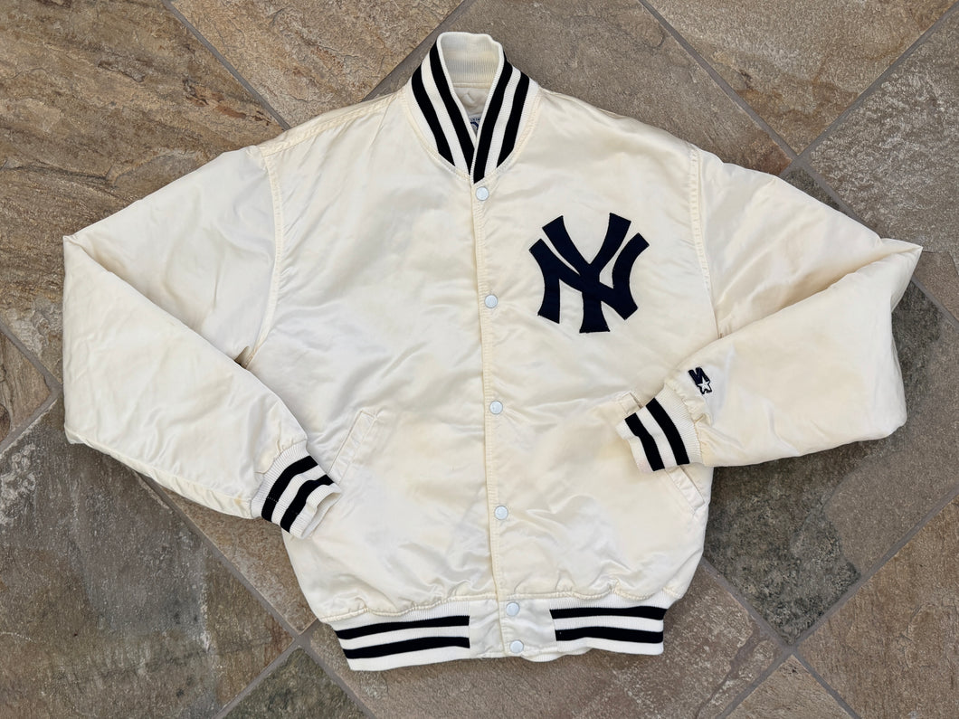 Vintage New York Yankees Starter Satin Baseball Jacket, Size Large