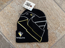 Load image into Gallery viewer, Vintage Pittsburgh Penguins Robo Pen Beanie Knit Hockey Hat