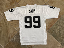 Load image into Gallery viewer, Vintage Oakland Raiders Warren Sapp Reebok Football Jersey, Size Medium