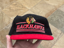 Load image into Gallery viewer, Vintage Chicago Blackhawks Starter Bar Script Snapback Hockey Hat