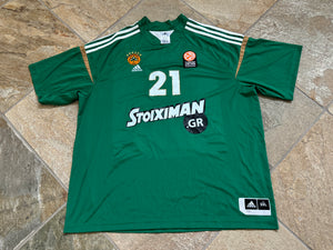 Panathinaikos AKTOR Athens Julian Wright Game Worn Adidas Shooting Shirt Basketball Jersey, Size XXXL