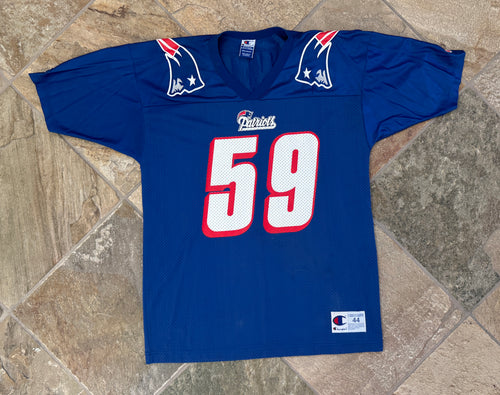 Vintage New England Patriots Andy Katzenmoyer Champion Football Jersey, Size 44, Large