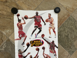 Vintage 1998 NBA Finals Chicago Bulls Michael Jordan Costacos Basketball Poster