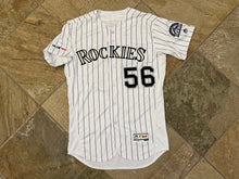 Load image into Gallery viewer, Colorado Rockies Noel Cuevas Game Worn Majestic Baseball Jersey, Size 44, Large