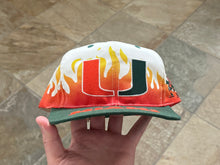 Load image into Gallery viewer, Vintage Miami Hurricanes On Fire Front Row Snapback College Hat