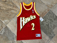 Load image into Gallery viewer, Vintage Atlanta Hawks Stacey Augmon Champion Basketball Jersey, Size 36, Small