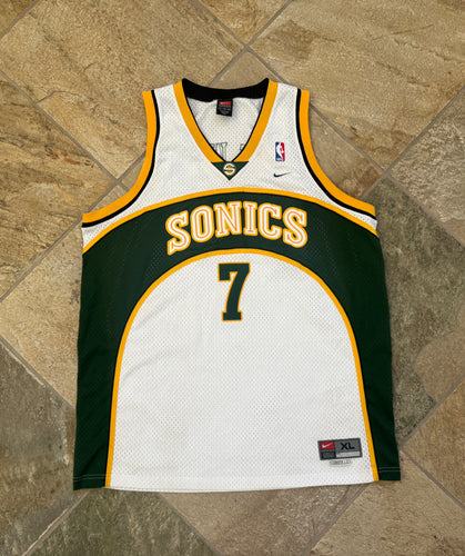 Vintage Seattle SuperSonics Rashard Lewis Nike Basketball Jersey, Size XL