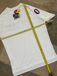 Kansas Jayhawks Frank Mason III Game Worn Adidas Warmup Suit College TShirt, Size Large