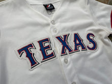 Load image into Gallery viewer, Vintage Texas Rangers Ian Kinsler Majestic Women’s Baseball Jersey, Size Medium