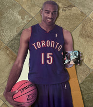 Load image into Gallery viewer, Vintage Toronto Raptors Vince Carter Fleer Cardboard Standup ###