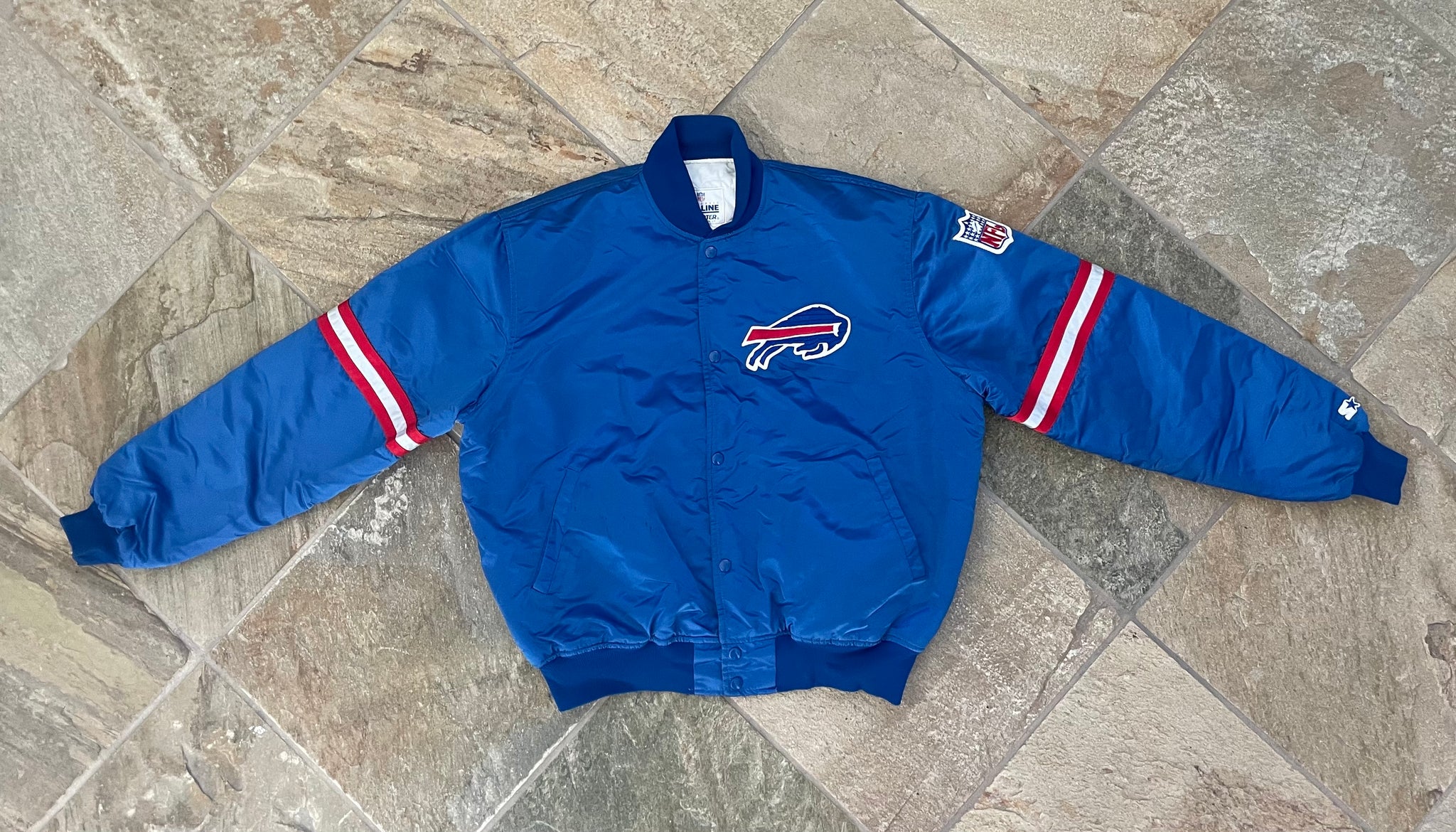 Vintage 90's Buffalo Bills Starter Pro Line Satin Jacket 