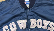 Load image into Gallery viewer, Vintage Dallas Cowboys Starter Satin Football Jacket, Size Large