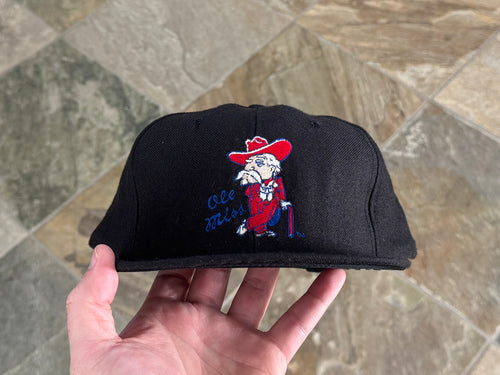 Vintage Ole Miss Rebels Delong Plain Logo Snapback College Hat