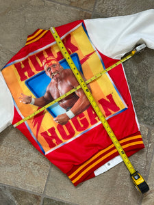 Vintage WWF WWE Hulk Hogan Chalk Line Fanimation Wrestling Jacket, Size Small ###