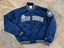 Load image into Gallery viewer, Vintage Seattle Mariners Starter Satin Baseball Jacket, Size Large