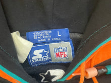 Load image into Gallery viewer, Vintage Miami Dolphins Starter Double Hood Football Sweatshirt, Size Large