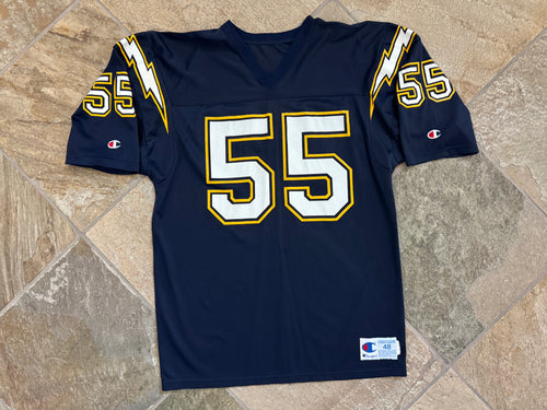 Vintage San Diego Chargers Junior Seau Champion Football Jersey, Size 48, XL
