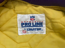 Load image into Gallery viewer, Vintage Minnesota Vikings Starter Satin Football Jacket, Size Large