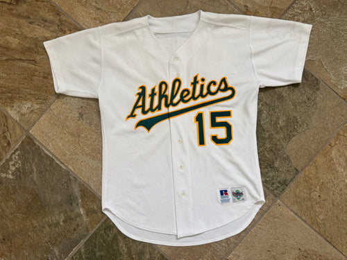 Vintage Oakland Athletics Tommie Reynolds Game Worn Russell Baseball Jersey, Size 44, Large