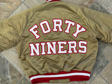 Load image into Gallery viewer, Vintage San Francisco 49ers Chalk Line Satin Football Jacket, Size Large