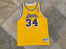 Load image into Gallery viewer, Vintage Los Angeles Lakers Shaquille O’Neal Champion Basketball Jersey, Size Youth XL, 18-20