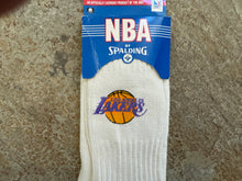 Load image into Gallery viewer, Vintage Los Angeles Lakers Spalding NBA Basketball Socks, Size Large