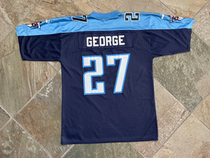 Vintage Tennessee Titans Eddie George Puma Football Jersey, Size Large