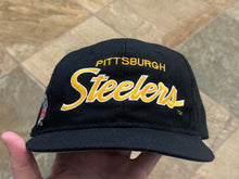 Load image into Gallery viewer, Vintage Pittsburgh Steelers Sports Specialties Script Snapback Football Hat