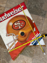 Load image into Gallery viewer, Vintage San Francisco 49ers Budweiser Banner Flag Bar Display ###