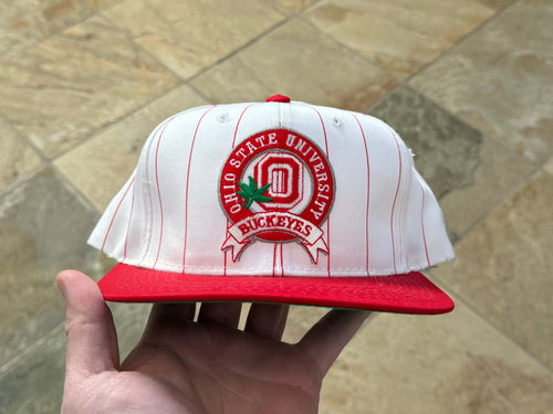 Vintage Ohio State Buckeyes Starter Pinstripe Snapback College Hat