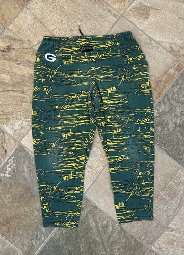Vintage Green Bay Packers Zubaz Football Pants, Size Medium