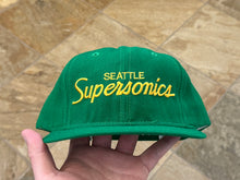 Load image into Gallery viewer, Vintage Seattle Supersonics Sports Specialties Script Snapback Basketball Hat