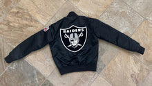 Load image into Gallery viewer, Vintage Los Angeles Raiders Starter Satin Football Jacket, Size Medium