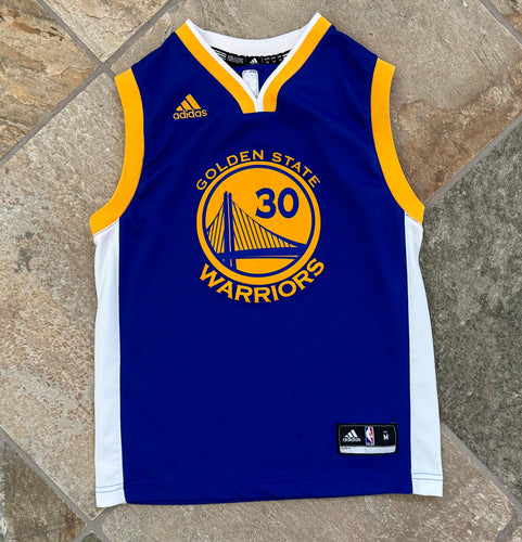 Golden State Warriors Stephen Steph Curry Adidas Basketball Jersey, Size Youth Medium, 8-10