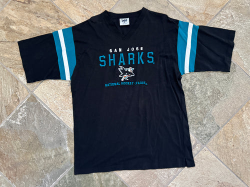 Vintage San Jose Sharks Lee Hockey TShirt, Size Large