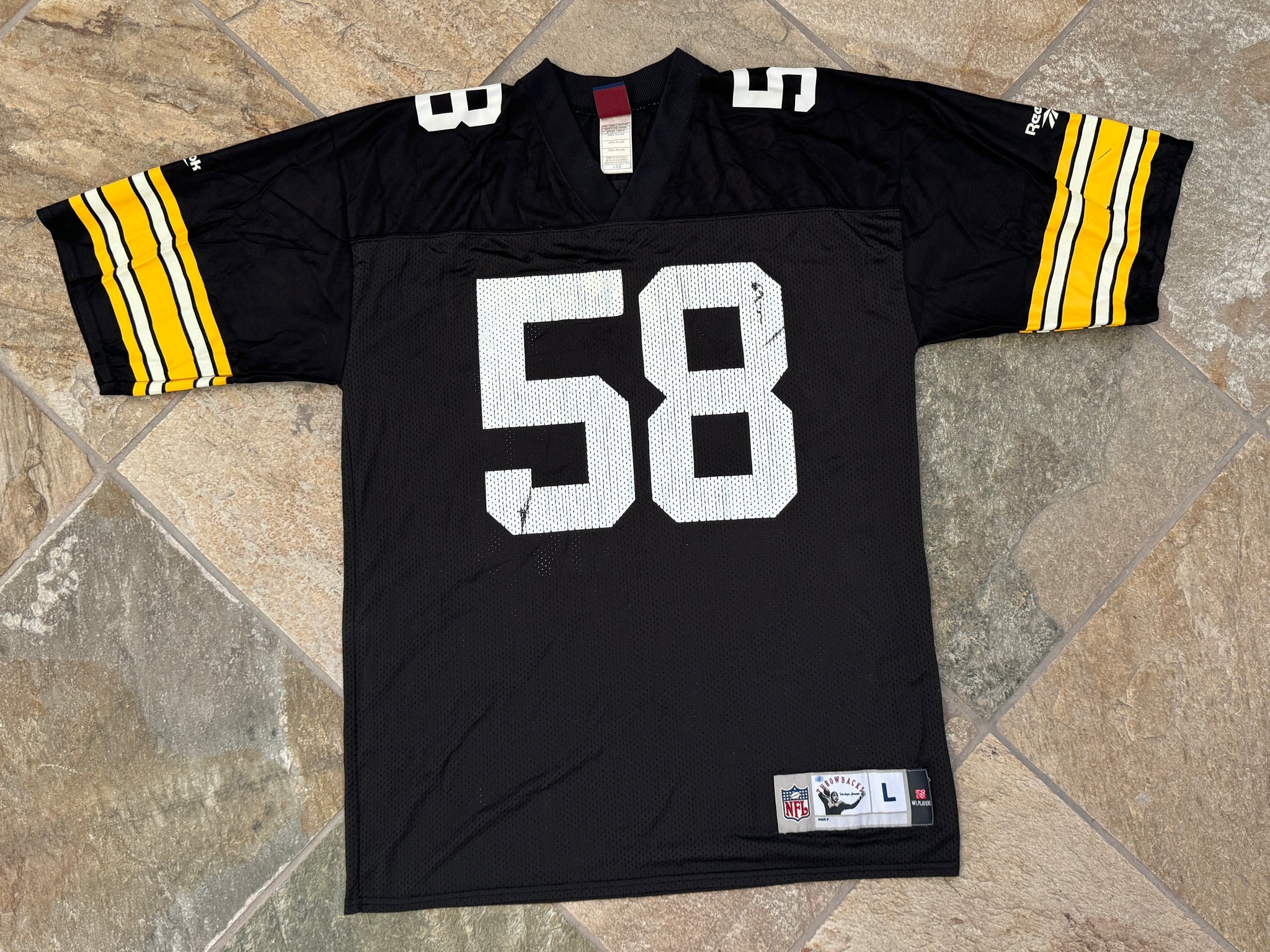 Vtg 00s Jack Lambert Mitchell & fashion Ness Steelers Throwback Jersey