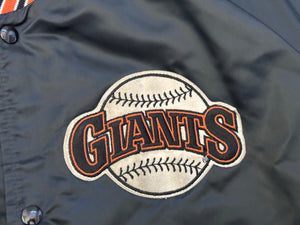 Vintage San Francisco Giants Chalk Line Satin Baseball Jacket, Size XL