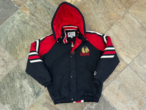 Vintage Chicago Blackhawks Starter Parka Hockey Jacket, Size Medium