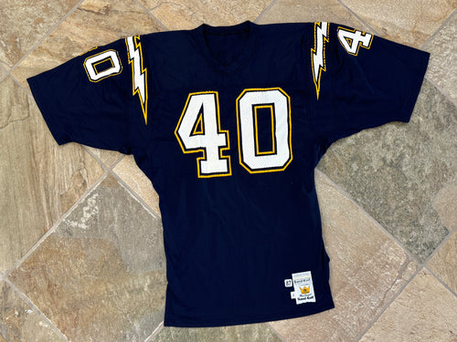 Vintage San Diego Chargers Gary Anderson Game Worn Sand Knit Football Jersey