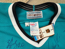 Load image into Gallery viewer, Vintage San Jose Sharks CCM Authentic Autographed Hockey Jersey, Size 54, XXL