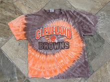 Load image into Gallery viewer, Vintage Cleveland Browns Tie Dye Football TShirt, Size Large