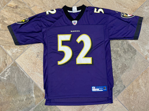 Vintage Baltimore Ravens Ray Lewis Reebok Football Jersey, Size Large