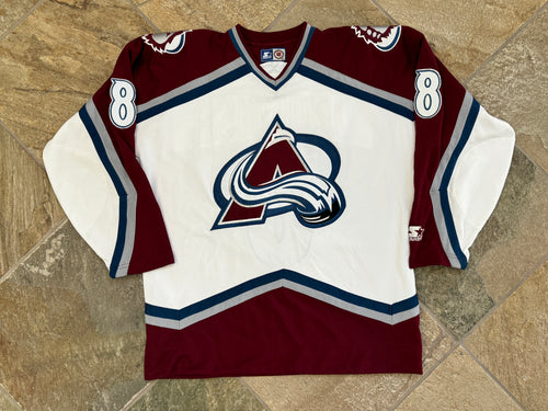 Vintage Colorado Avalanche Sandis Ozolinsh Starter Hockey Jersey, Size XL